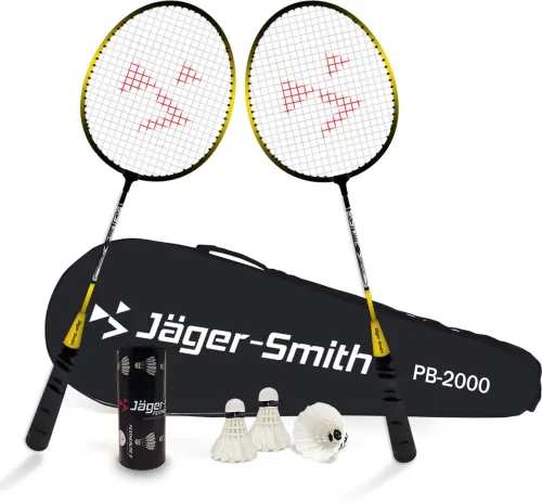 Image of Jager-Smith PB-2000 Combo & Featherlite 2 Shuttle Badminton Kit