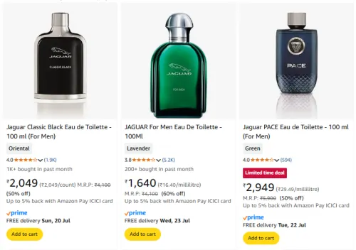 Image of JAGUAR Fragrance @ Minimum 50% Discount