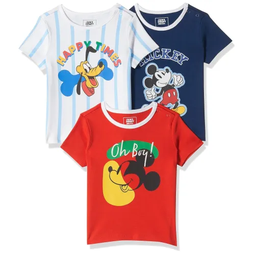 Image of Jam & Honey Baby Boys' Disney T-Shirt (Pack of 3)