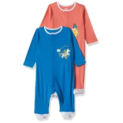 Jam & Honey Baby Girls Cotton Sleepsuit – Pack of 2