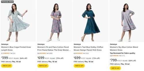 Image of Janasya Women's Clothing at Minimum 60% Off