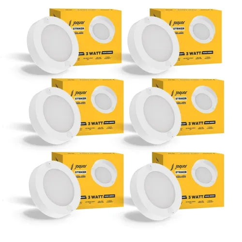 Image of Jaquar 3W Striker Mini Round Surface Downlight (Pack of 6)