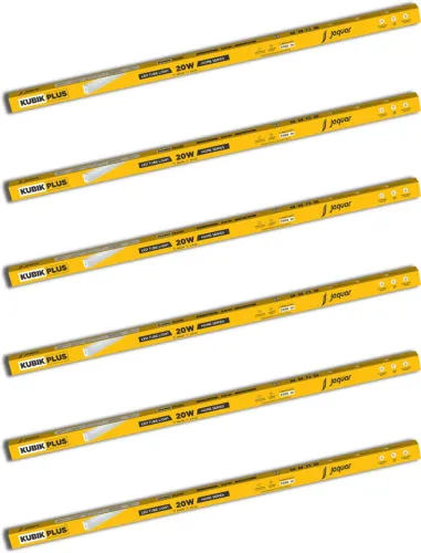 Image of Jaquar Kubik UltraBatten 20W Tube Light (Pack of 6, White, 30cm)