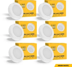 Jaquar Mini Striker 3W Warm Ceiling Light (Pack of 6)