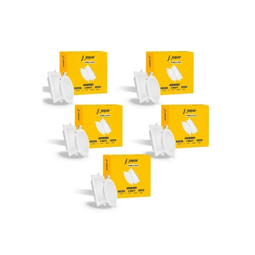Image of Jaquar Strella Slim 5W Square Recess Down Light - Cool White, Energy Efficient LED Ceiling Light