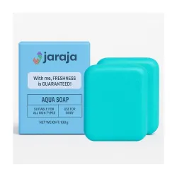 Jaraja Aqua Soap | Menthol Flavour | Icy Cool Refreshing Soap for Body | 100g |