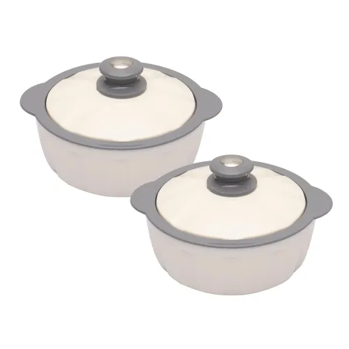 Image of JAYPEE HOTFEAST Inner Stainless Steel Casserole Set of 2