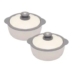 JAYPEE HOTFEAST Inner Stainless Steel Casserole Set of 2