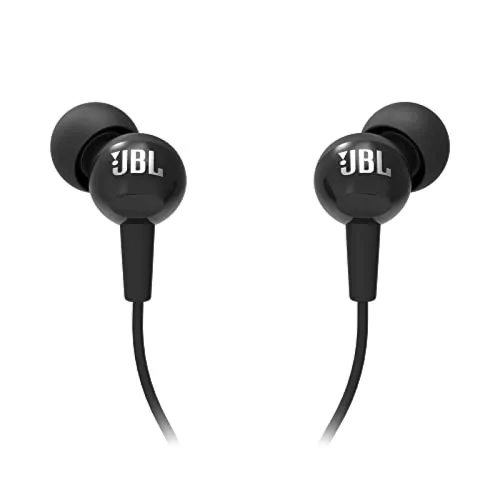Image of JBL C100SI Wired In aEar Headphones Angled Buds for Comfort fit (Black)
