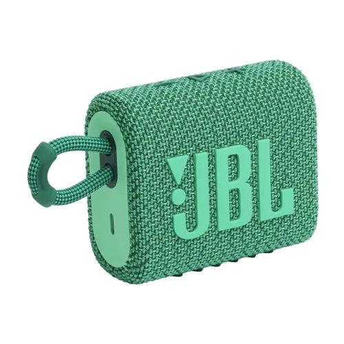 Image of JBL Go 3 Eco Bluetooth Speaker (Waterproof, Type-C, Green)