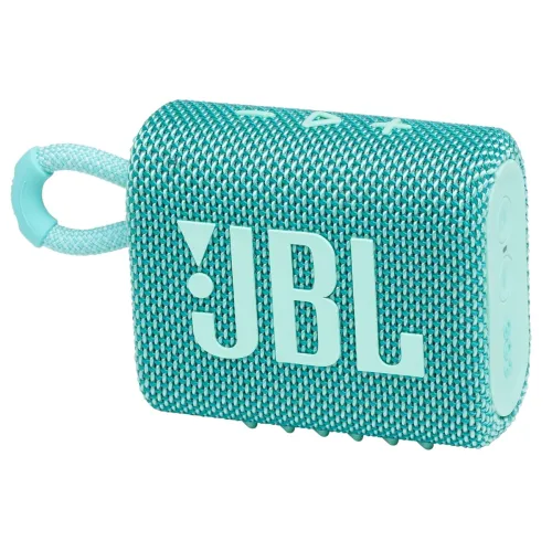 Image of JBL Go 3 Portable Bluetooth Speaker (Teal, Waterproof, Type-C)