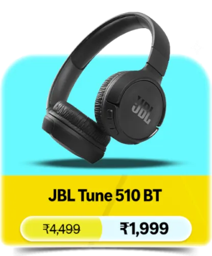 Image of JBL Tune 510BT Headphones @ ₹1999 on Amazon Prime Day Sale