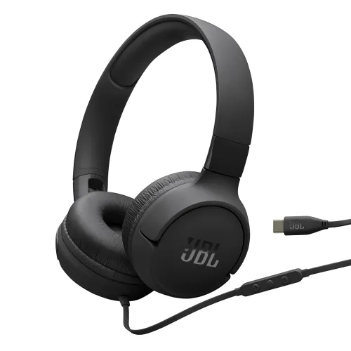 Image of JBL Tune 520C Type-C Wired Headphones (Mic, Pure Bass, Foldable) 