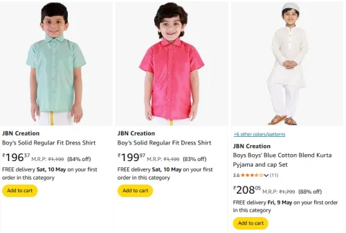 Image of JBN Creation Boy's Clothing at Minimum 80% Off