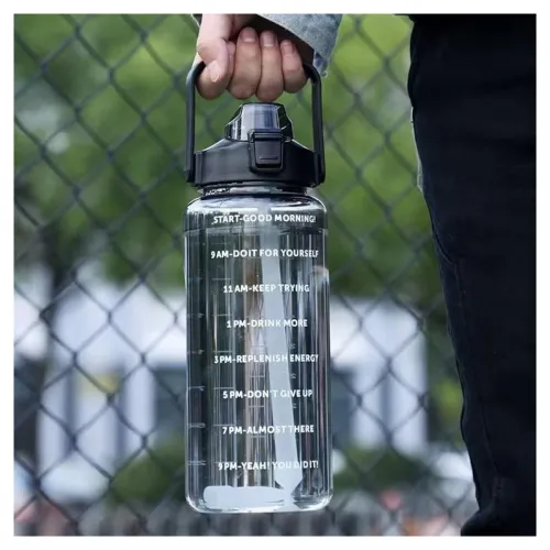 Image of JEBISON 2L Motivational Time-Marker Water Bottle