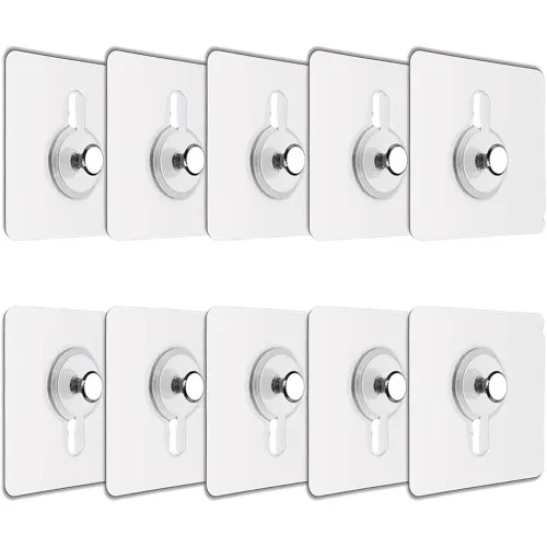 Image of JIALTO 10 Pcs Self Adhesive Wall Hooks