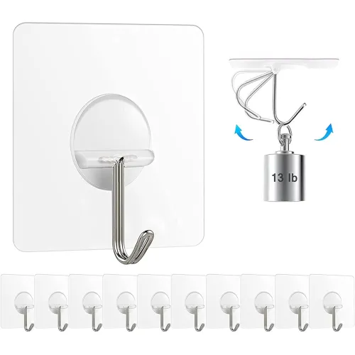 Image of JIALTO Wall Hooks for Hanging Pack of 10