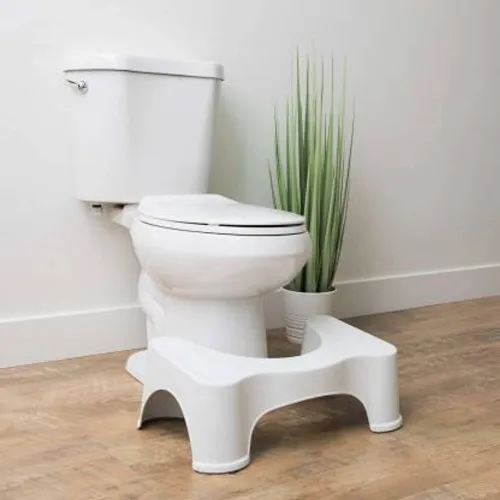 Image of JIGSHTIAL Plastic Toilet Foot Supporter Stool