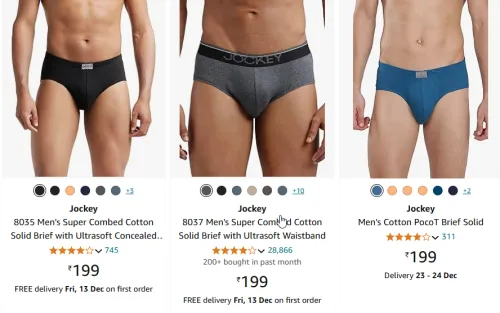 Image of Jockey Mes's wear start price @ ₹199