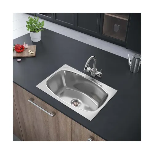 Image of Johnson Ruby SS204 Stainless Steel Kitchen Sink with Waste Coupling