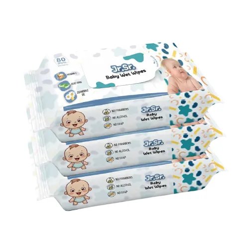 Image of Jr. Sr. Baby Wipes Pack of 3 | 240 Sheets