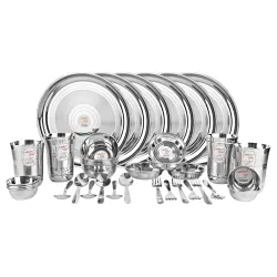 JSI® Heavy Guage Glory Stainless Steel Dinner Set of 42Pieces