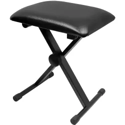 JUAREZ Adjustable X-Style Padded Keyboard Bench