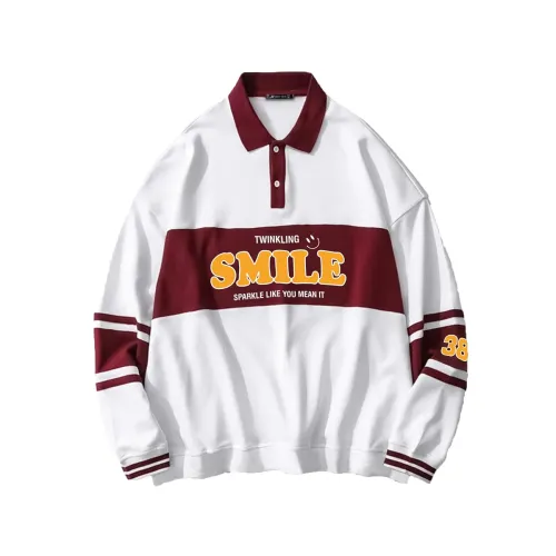 Image of Jump Cuts Mens Polo Neck Printed Full Sleeve fit T-Shirt