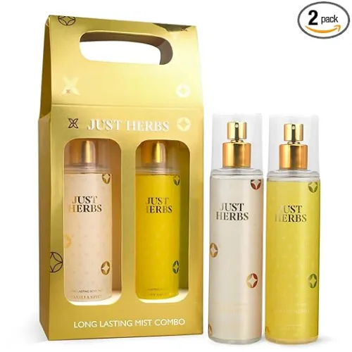 Image of Just Herbs Body Mist Spray Creamy Serenity (2 x140ml)