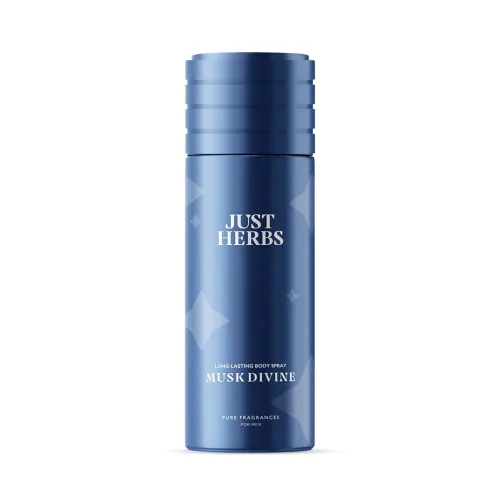Image of Just Herbs Long Lasting, Refreshing Body Spray, Natural Deodora nt for Men 150 ml