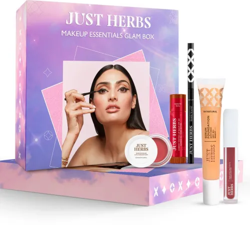 Image of Just Herbs Makeup Glam Kit with Lip Balm