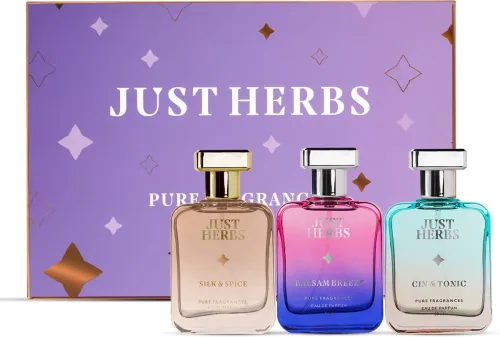 Image of Just Herbs Refreshing & Energising Trio Perfume Set of 3 - 150 ml