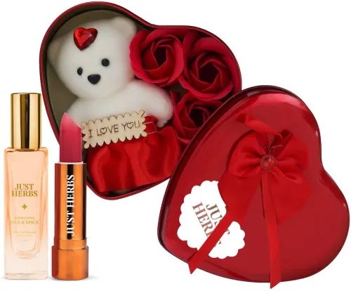 Image of Just Herbs Romantic Heart 3Pcs Gift Set