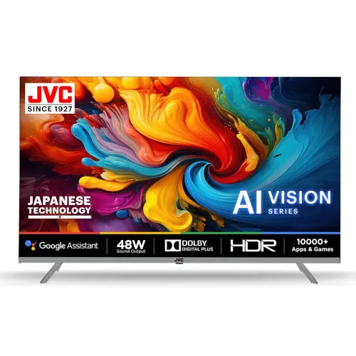 Image of JVC 32-inch QLED Android TV.