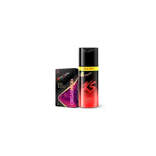 Image of KamaSutra Spark Deodorant Mega Pack 220 Ml And Orgasmax+ Condoms 10 Count