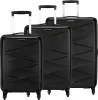 Kamiliant TRIPRISM 3-Piece Hard Luggage Set – Black