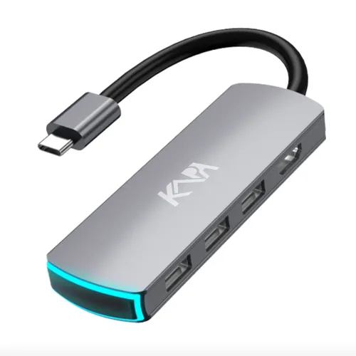 Image of Kapa USB C Type HUB 6 in 1 Adapter