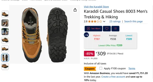Image of Karaddi Men's Trekking & Hiking Shoes