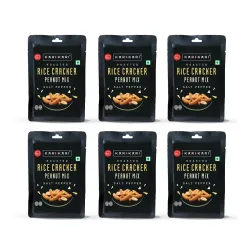 Kari Kari Salt Pepper Rice Cracker & Peanut Mix |Party Snacks (18g x Pack of 6).