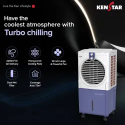 Kenstar 45 L Room/Personal Air Cooler (WHITE, BLUE, TURBOCOOL NEO HC 45)