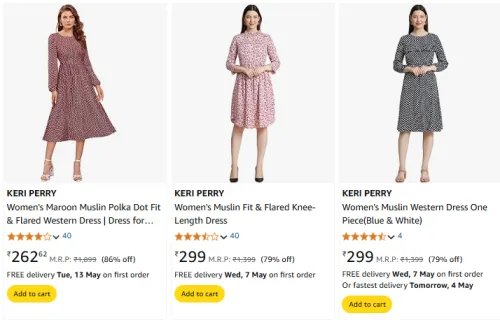 Image of Keri Perry Women's Dress at Minimum 70% Discount