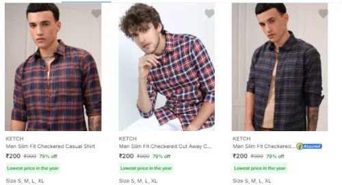 Image of Ketch Casual Shirts Start From ₹200