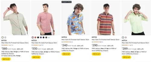 Image of Ketch Men's Shirt at minimum 80% Off