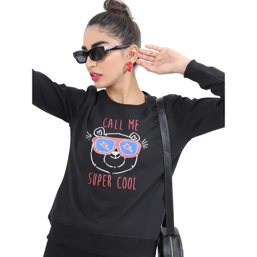 Image of KETCH Women's Cotton Blend Round Neck Sweatshirt