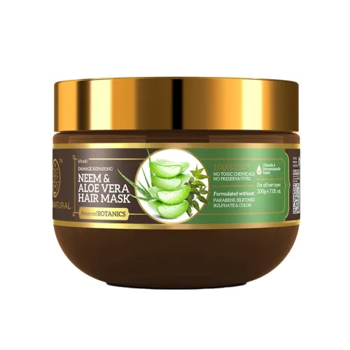 Image of Khadi Natural Neem & Aloe Vera Hair Mask 200gm