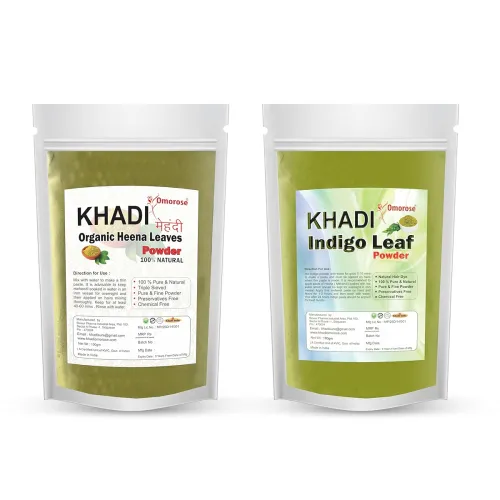 Image of Khadi Omorose Indigo & Heena Hair Dye Combo