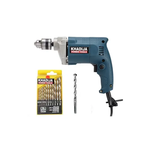 Image of Khadija 10 mm Drill Machine with 14 Bits Combo