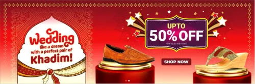 Image of KHADIM'S Wedding Sale : Save up to 50% on Men's & Women's Footwear