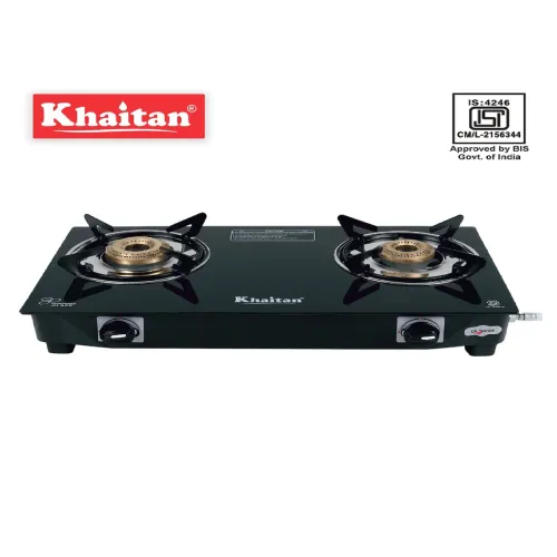 Image of Khaitan Black 2 Burner Gas Stove