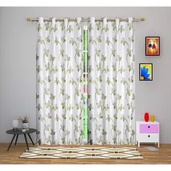 Kiara Creations Pearl Printed Curtains for Window 6Ft 1pcs
